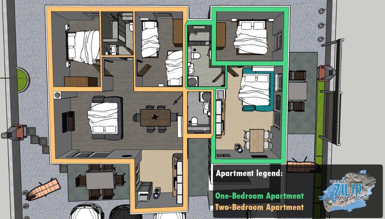 Zilip Apartments Vir Zewnętrze zdjęcie